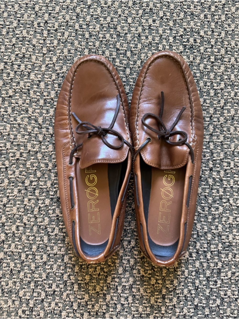 Cole Haan Brown Leather Driving Loafers for Men